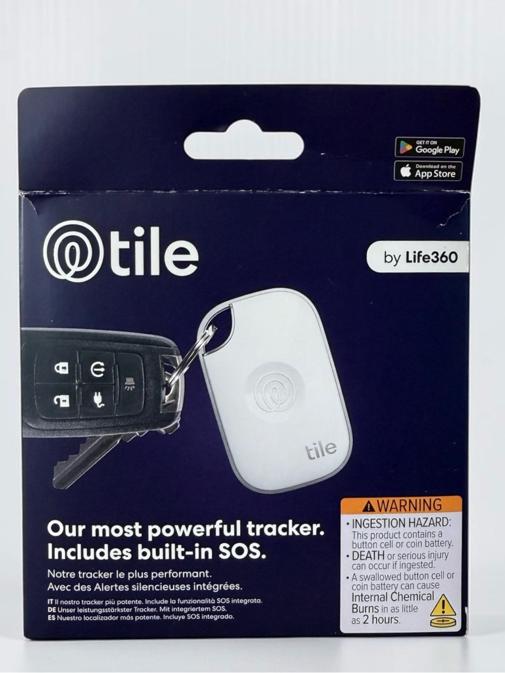 TILE PRO TRACKER: FIND YOUR PHONE, LOST/STOLEN ITEMS, STAY SAFE WITH SOS - NWT